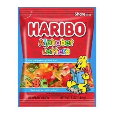 Haribo Alphabet Letters 5oz - 12ct