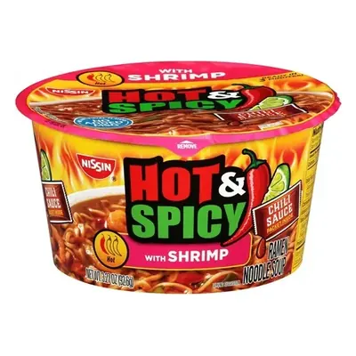 Nissin Hot & Spcy Shrimp Bowl 3.3oz - 6ct
