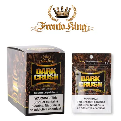 Fronto King Pipe Tobacco Dark Crush - 12ct