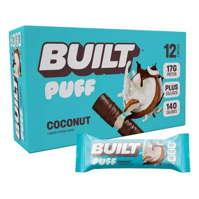 Built Bar Coconut Mshmlw Puff - 12ct