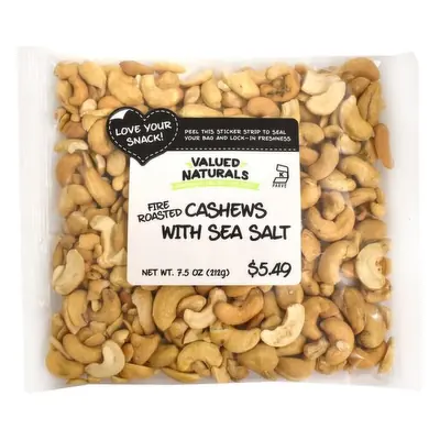 Value Nut Cashews Salted 7.5oz - 12ct