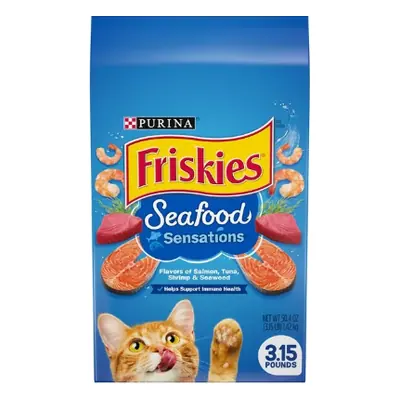 Cat, Dry Friskies Seafood Sensations 3.15LB - 1ct