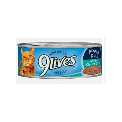 Cat, 9 Lives Tuna&Chicken 5.5oz - 1ct