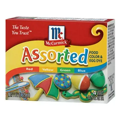 Food Coloring Assorted McCormick 1.5oz, 3pk - 1ct