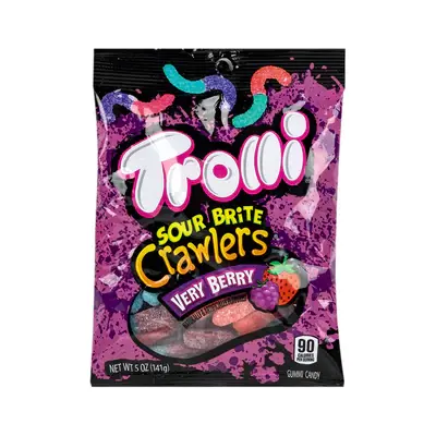 Trolli Peg Very Berry Crawler 5oz - 12ct