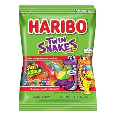 Haribo Twin Snakes 5oz - 12ct