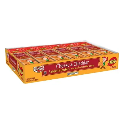 Keebler Cheese&Chedd Crkr - 12ct