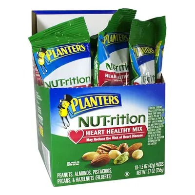 Planters Tube Nut-trition Heart 1.5oz - 18ct