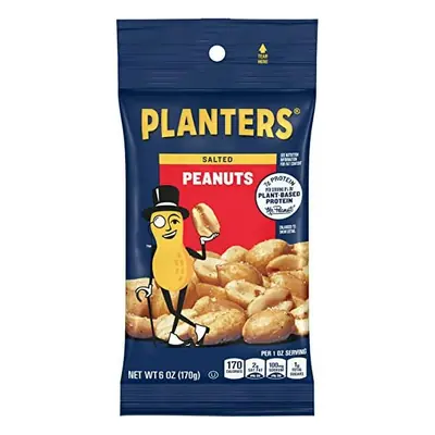 Planters Peg Peanuts Salted 6oz - 12ct