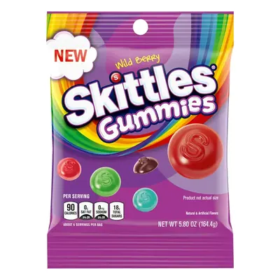 Skittles Peg Wild Berry Gummies 5.8oz - 12ct