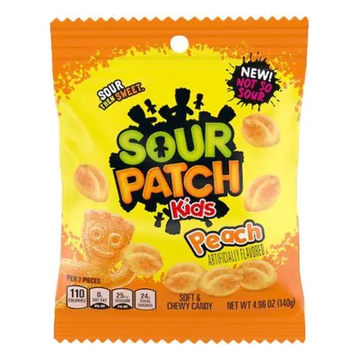 Sour Patch Peg Kids Peach 8oz - 12ct