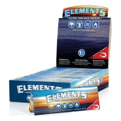 Elements 1 1/4 Ultra Thin Rice Pap. - 25ct