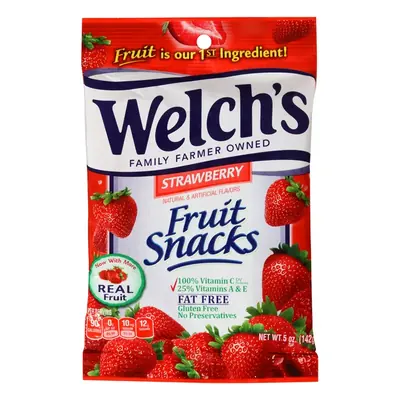 Welchs Peg Snacks Strawberry 5oz - 12ct