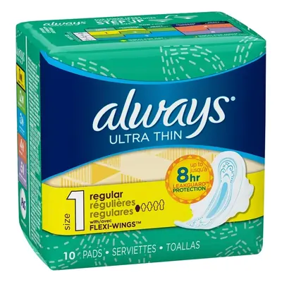 Always Ult Thin Reg Wings 12pk - 1ct