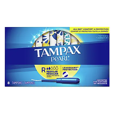Tampax Pearl Reg Unscented 8pk - 1ct
