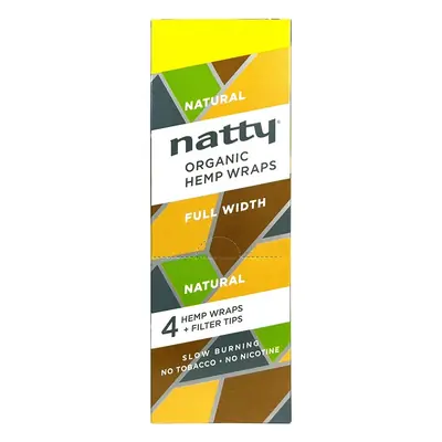 Natty Natural Organic Hemp Wraps 4/99 - 15/4pk