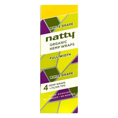 Natty White Grape Organic Hemp Wraps 4/99 - 15/4pk