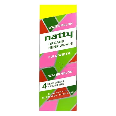 Natty Watermelon Organic Hemp Wraps 4/99 - 15/4pk