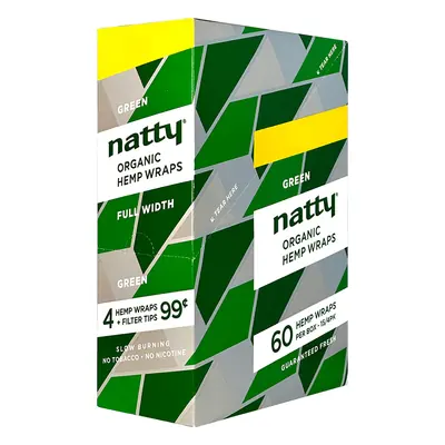 Natty Green Organic Hemp Wraps 4/99 - 15/4pk