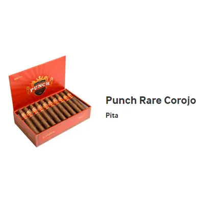 Punch Rare Corojo Pitas - 25ct