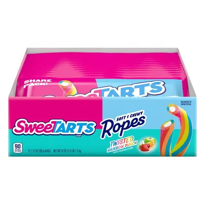 Sweetarts Soft & Chewy Rope Rainbow King - 12ct