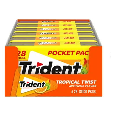Trident Lrg Pk Tropical - 6ct