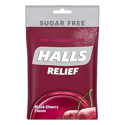 Halls Bag SF Black Cherry 25pc - 1ct