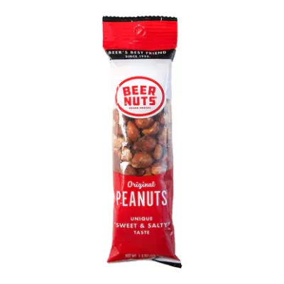 Beer Nuts Tube Peanuts 1.5oz - 12ct