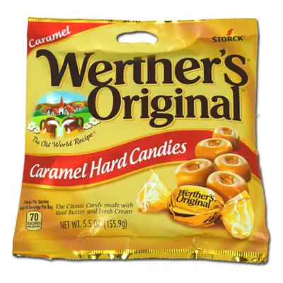 Werthers Peg Hard Caramel 5.5oz - 12ct
