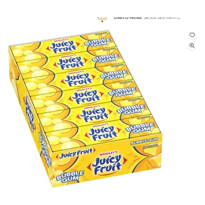 Wrigley Juicy Fruit Bubble Gum 18ct