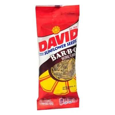 David Sunflower Tube BBQ 1.63oz - 12ct