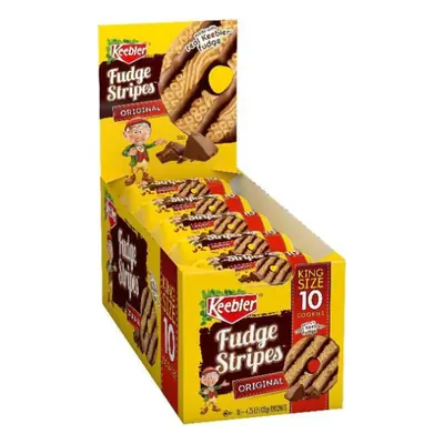 Keebler Fudge Stripe Cookies King 4.25oz - 10ct