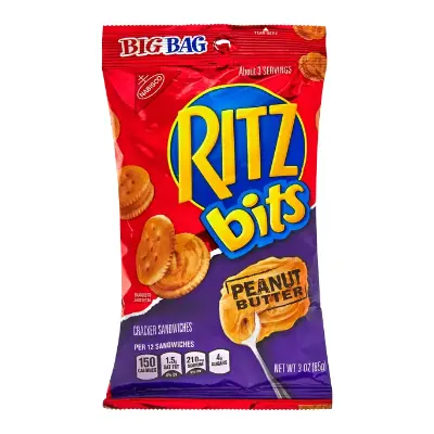 Ritz Bits Peanut Butter Big Bag 3.2oz - 12ct