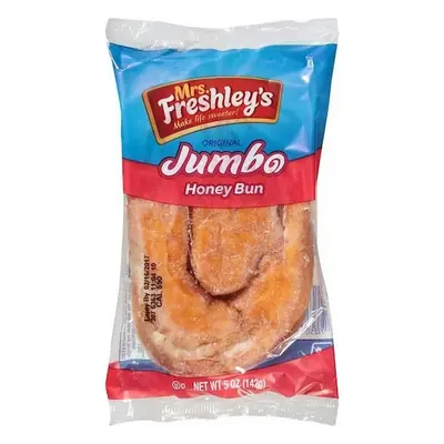 Bakery Mrs Fresh Jumbo Honey Bun Glazed 5oz - 6ct
