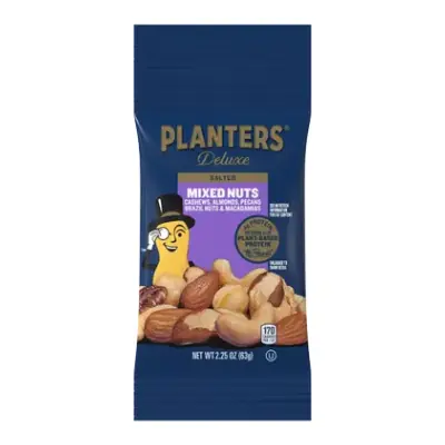 Planters Tube Mix Nuts Deluxe 2.5oz - 12ct