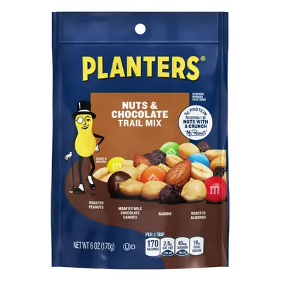 Planters Peg Trail Mix Nut & Chocolate 6oz - 12ct
