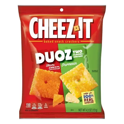 Cheezits Duoz Chdr/Parm 4.3oz - 6ct