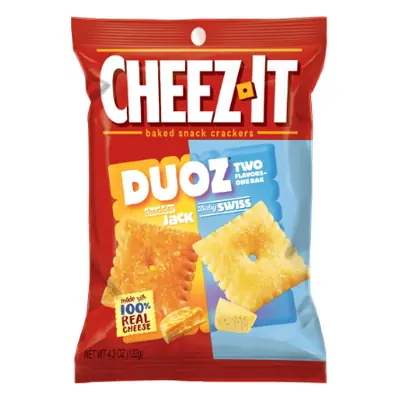 Cheezits Duoz Jack/Swiss 4.3oz - 6ct