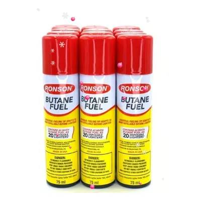 Ronson Butane 75ml - 12ct