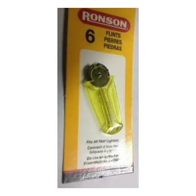 Ronson 6 Flints - 12/6ct