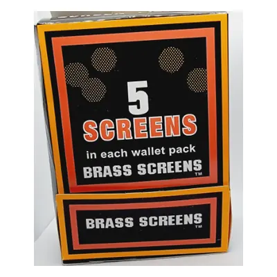 Pipe Screens Brass - 100/5pks