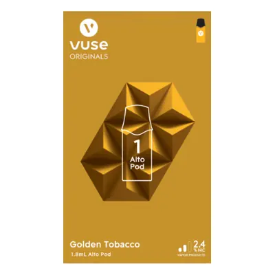 Vuse Alto 1Pk 2.4% Golden - 5/1pk