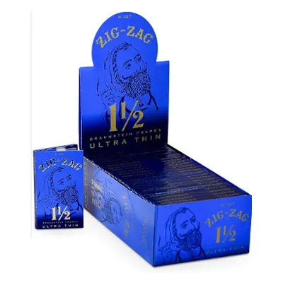 Zig Zag 1.5 Ultra Thin Blue - 24ct