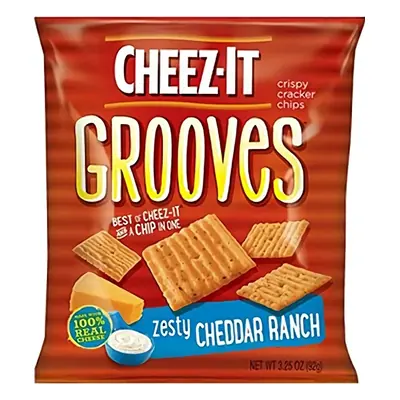 Cheezits Grooves Cheddar Ranch 3.25oz - 6ct