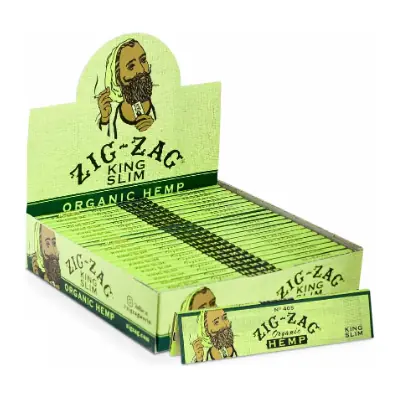 Zig Zag Organic Hemp King Size Slim - 24ct