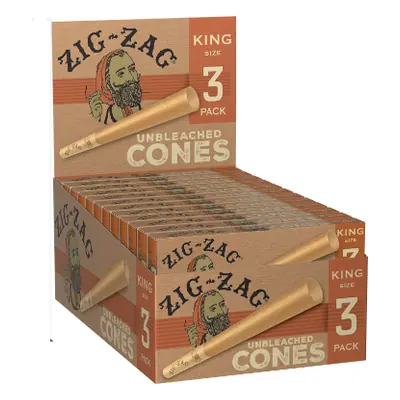 Zig Zag Paper Cone King Size - 24/3ct
