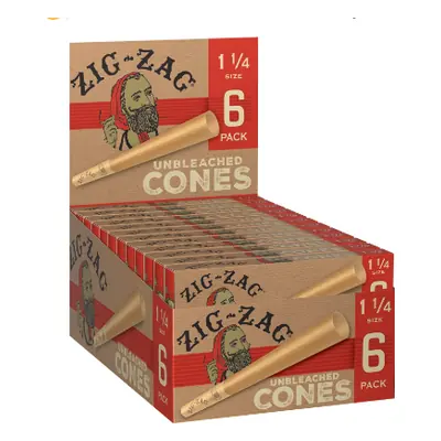 Zig Zag Paper Cone 1-1/4 - 24/6ct