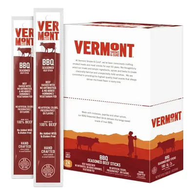 Vermont Smk BBQ Beef Stick 1oz - 24ct