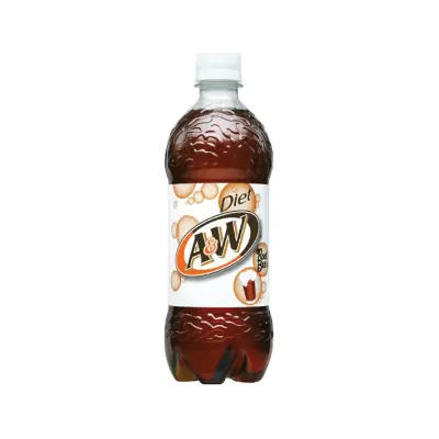 A&W Diet Root Beer 20oz - 24ct
