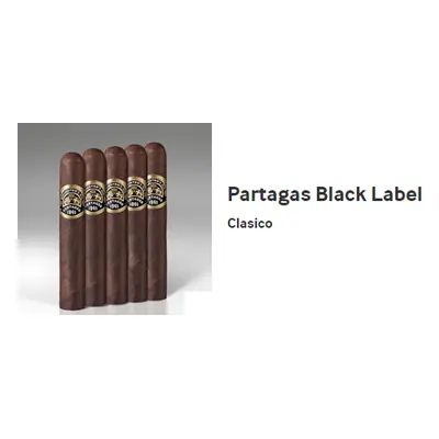 Partagas Black Label Clasico - 20wd